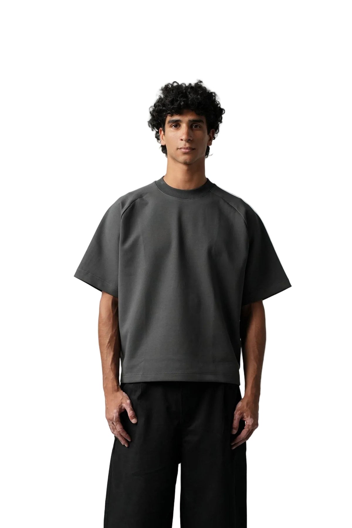 GREY BOXY T-SHIRT