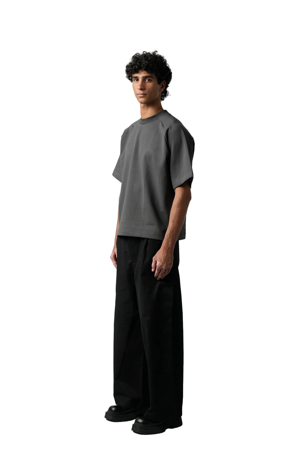 BLACK SOLID PANTS