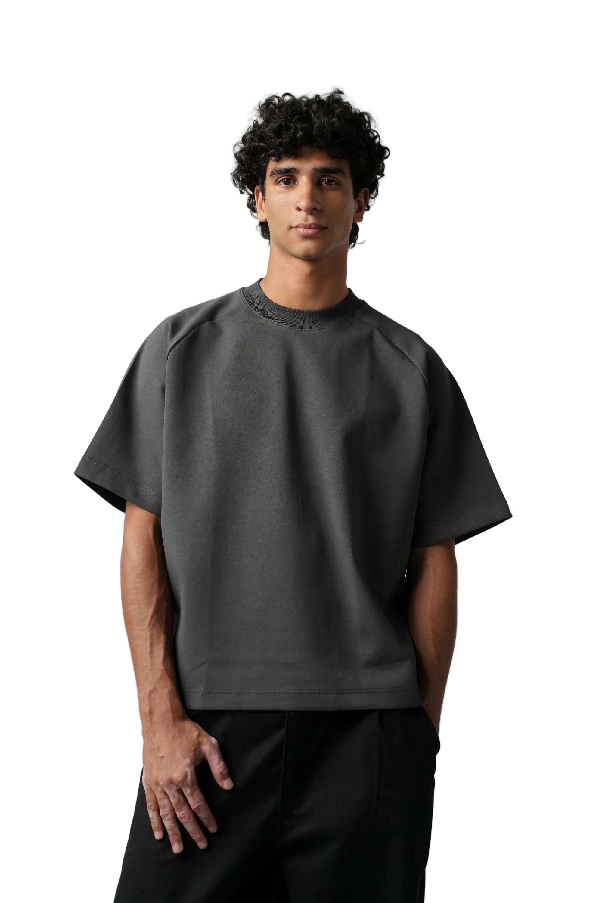 GREY BOXY T-SHIRT
