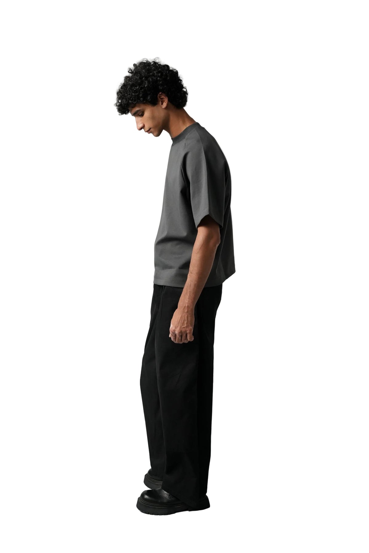BLACK SOLID PANTS