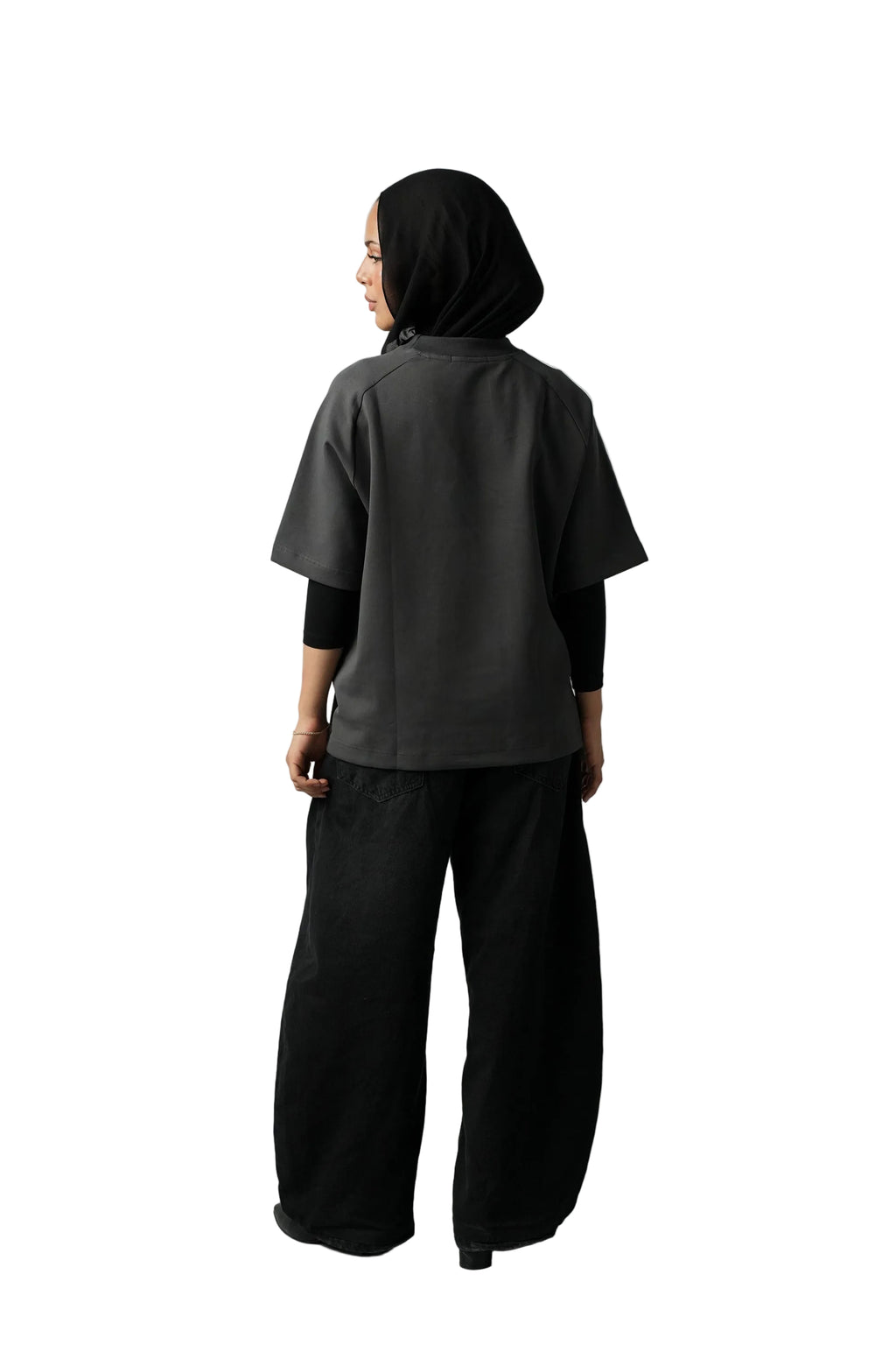 GREY BOXY T-SHIRT