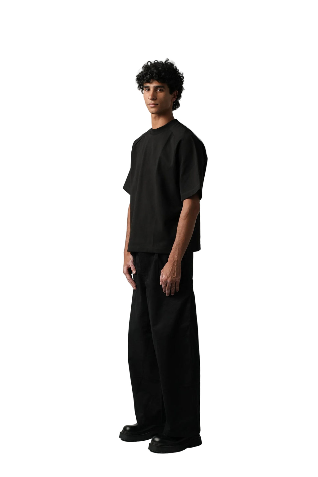 BLACK SOLID PANTS