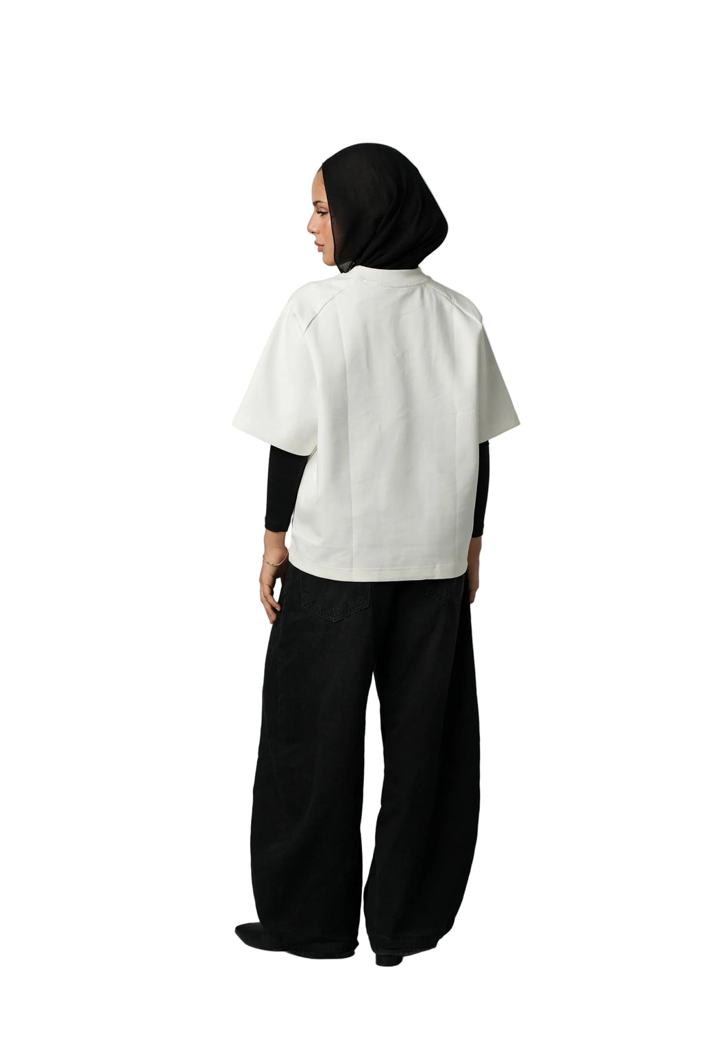 WHITE BOXY T-SHIRT