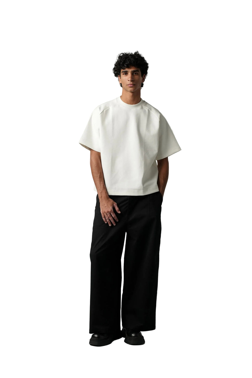 BLACK SOLID PANTS