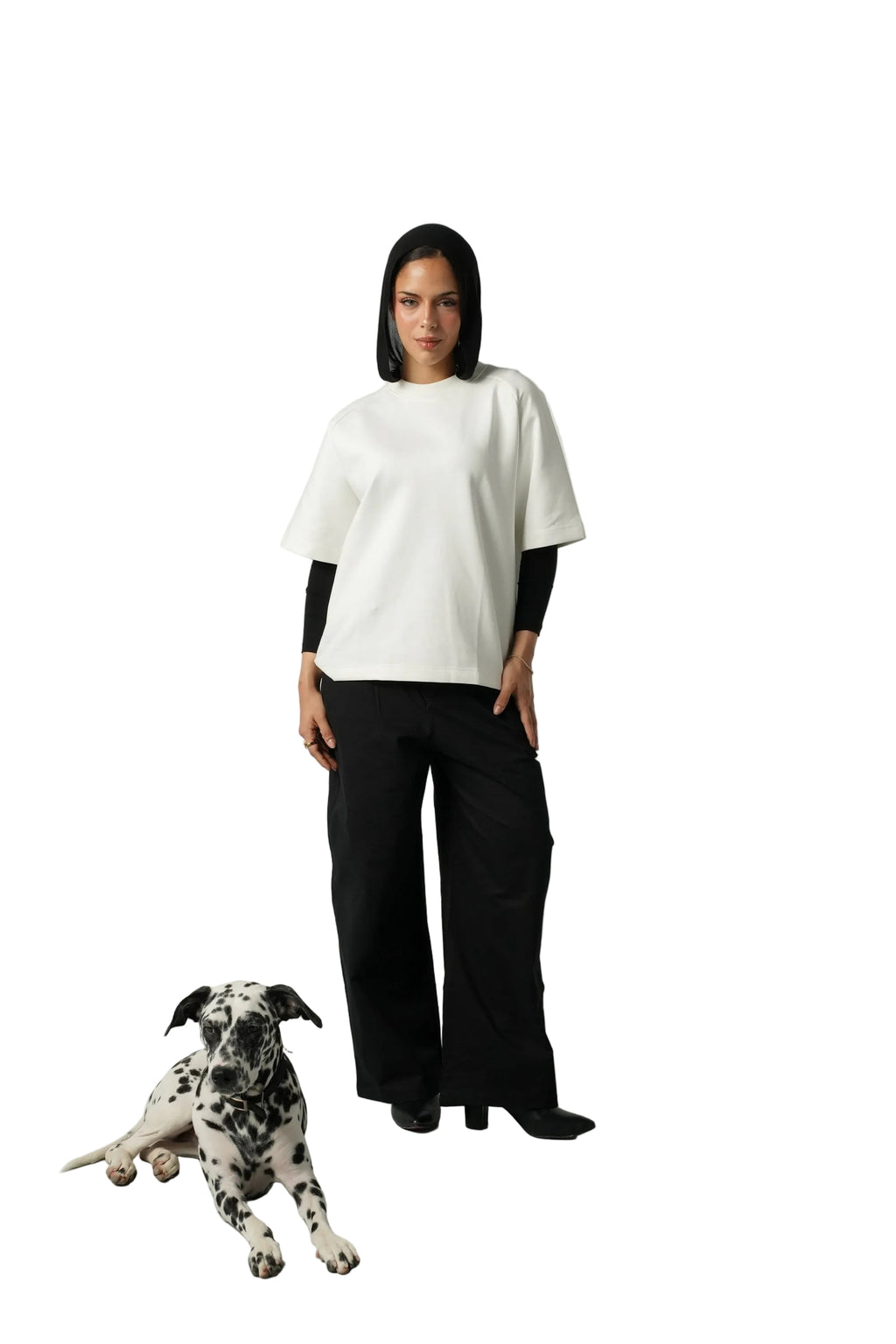 BLACK SOLID PANTS